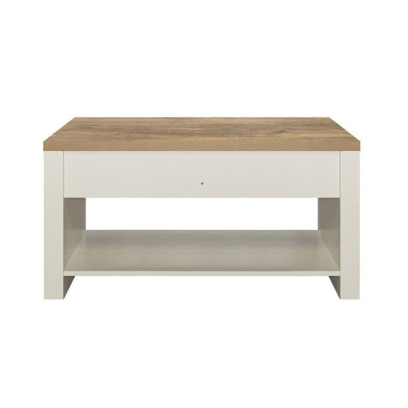Highgate 2 Drawer Coffee Table - Navy, Cream, Grey - UK Online Furniture