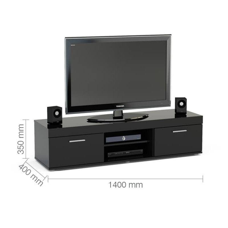 Edgeware TV Unit - Black, Brown & Black, White, Grey & White - UK Online Furniture