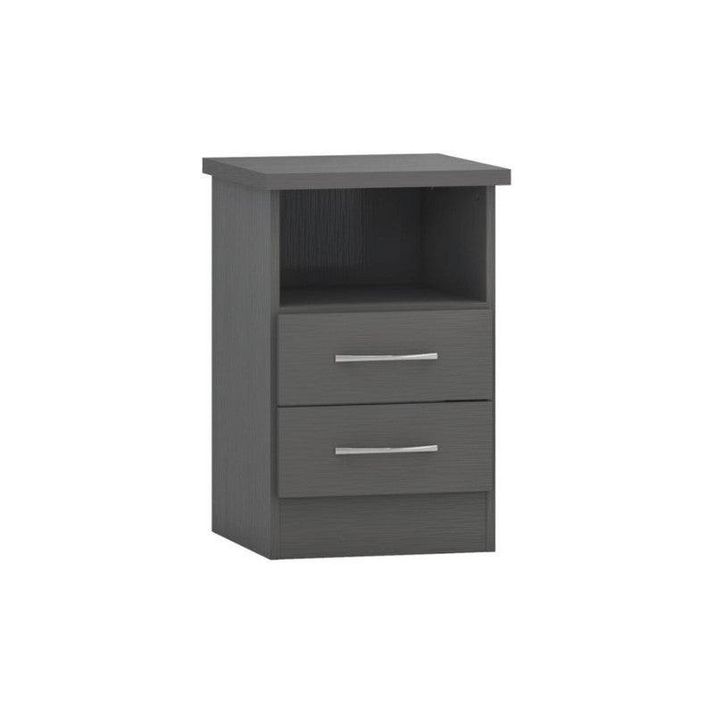 Nevada 2 Drawer Bedside - UK Online Furniture