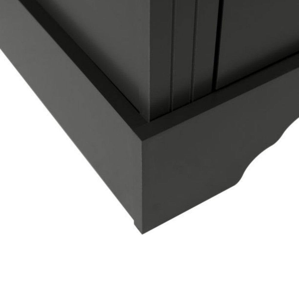 Toledo 2 Door Wardrobe in White or Black - UK Online Furniture