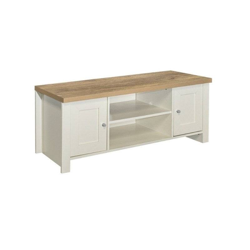 Highgate Large TV Stand - Navy, Cream, Grey - UK Online Furniture