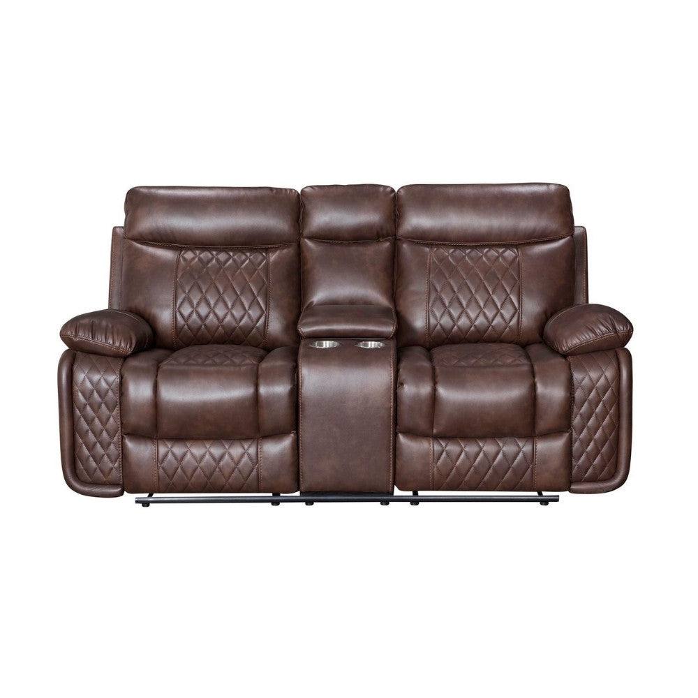 Atlanta Leather Recliner Corner Sofa, Grey or Brown - UK Online Furniture