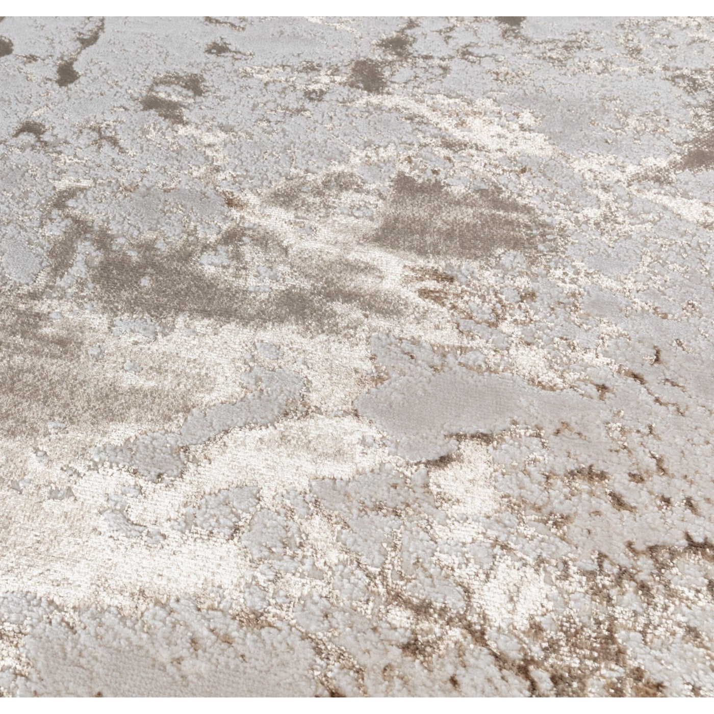 Aurora Strata Metallic Rose Gold Rug - Abstract & Geometric - UK Online Furniture