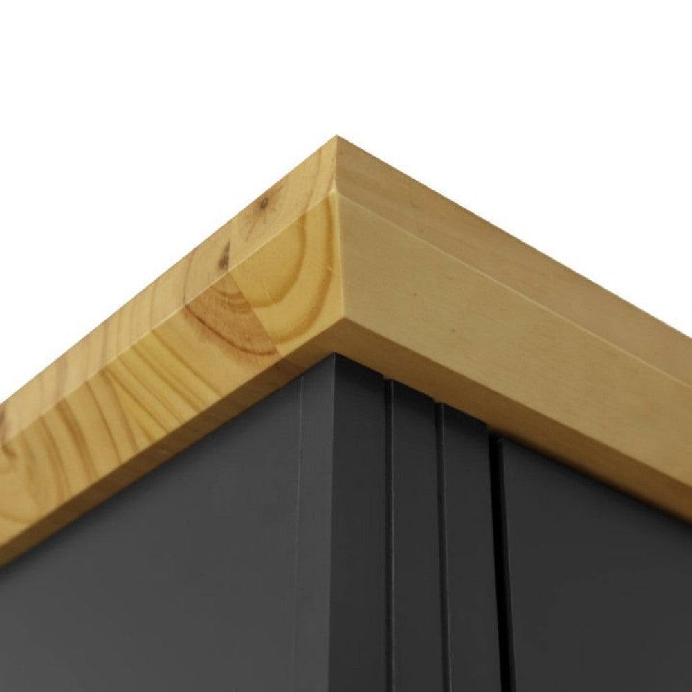 Toledo 2 Door Wardrobe in White or Black - UK Online Furniture