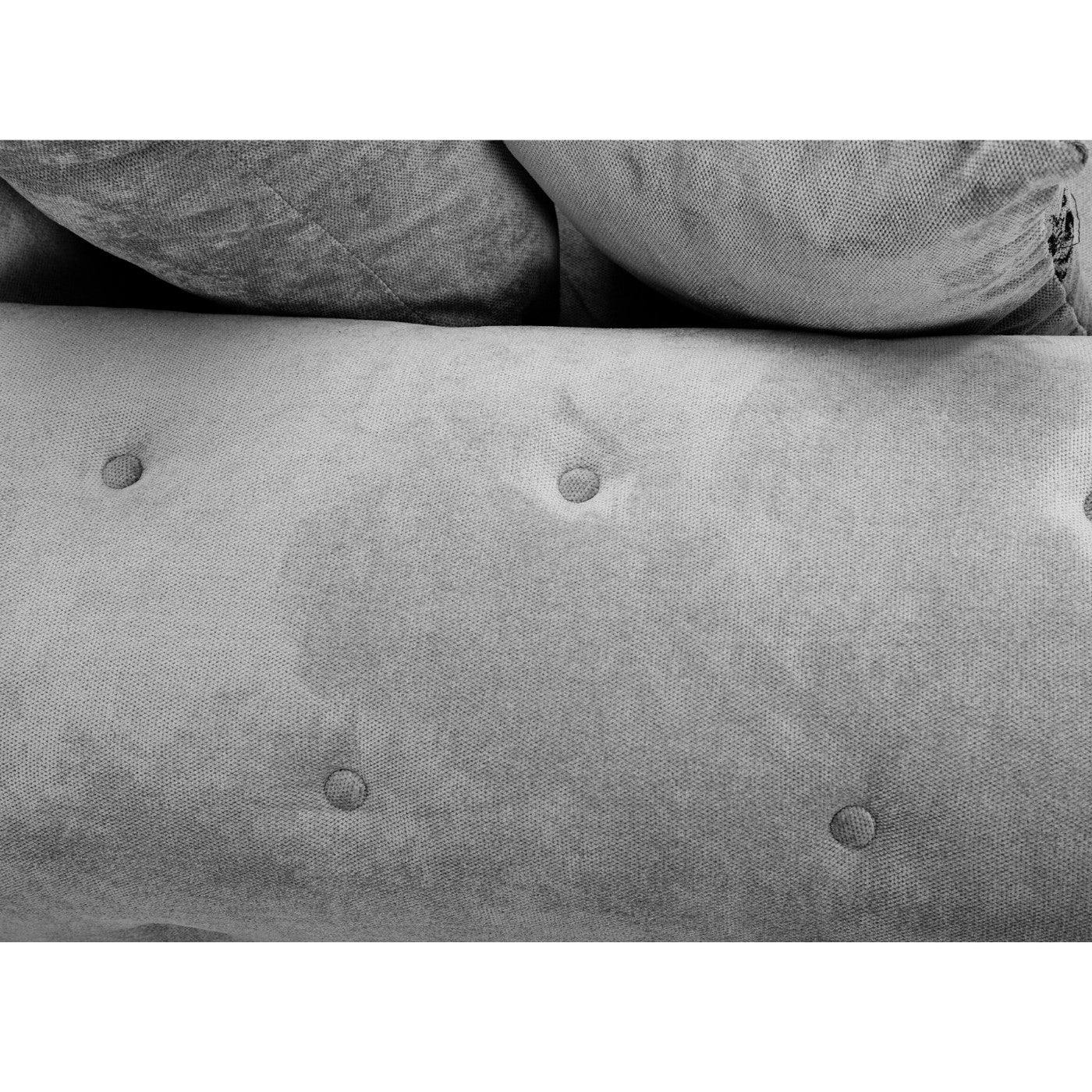 Verona Full Back 6 Seater Left or Right Large Corner Sofa Grey - UK Online Furniture