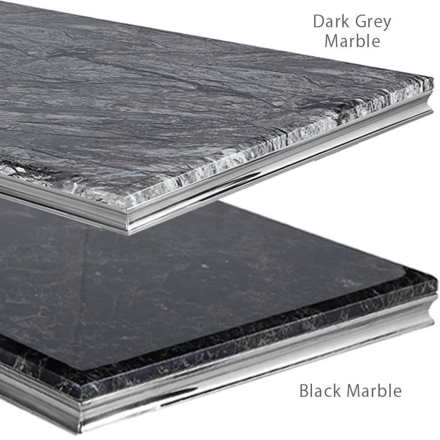 Arriana Dining Table - White, Grey, or Black Marble Effect or Glass - UK Online Furniture