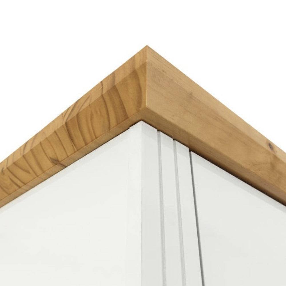 Toledo 2 Door Wardrobe in White or Black - UK Online Furniture