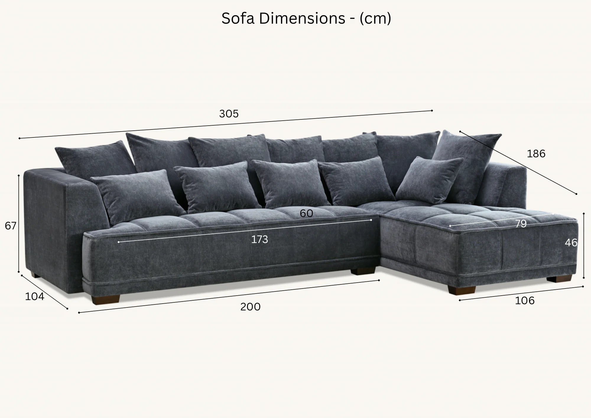 The Eclipse in Steel Velvet Grey