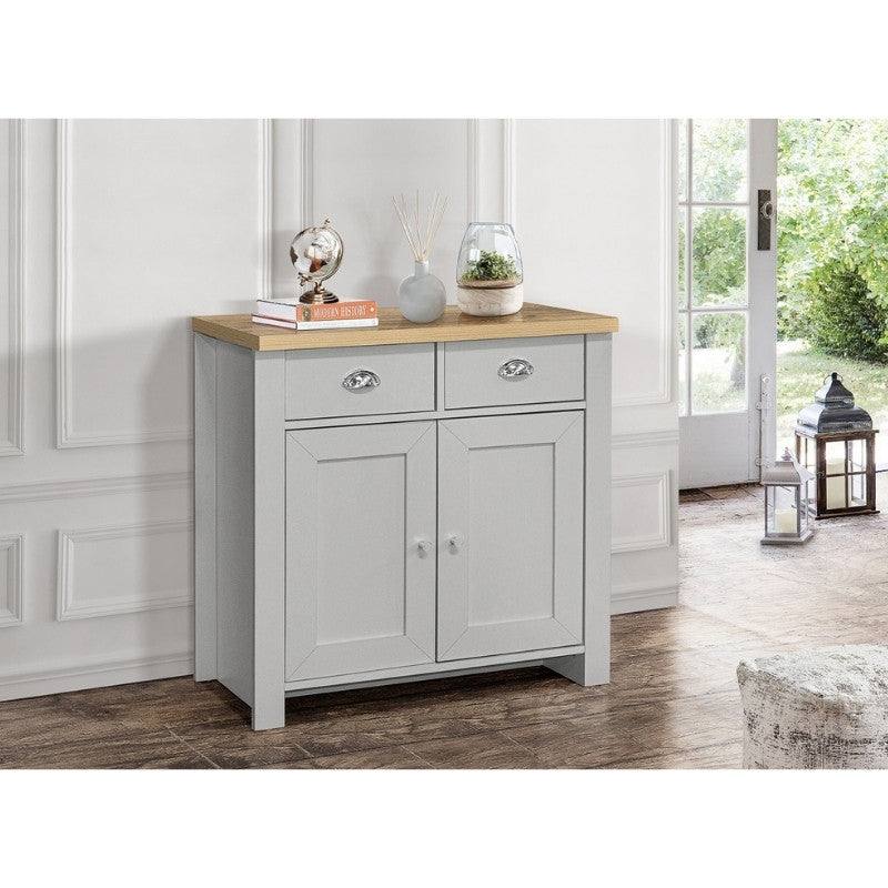 Highgate 2 Door 2 Drawer Sideboard - Cream, Navy, Grey - UK Online Furniture