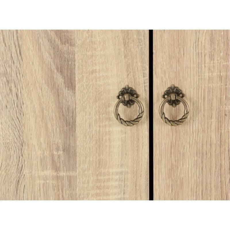 Nordic 3 Door 3 Drawer Wardrobe in Beige - UK Online Furniture