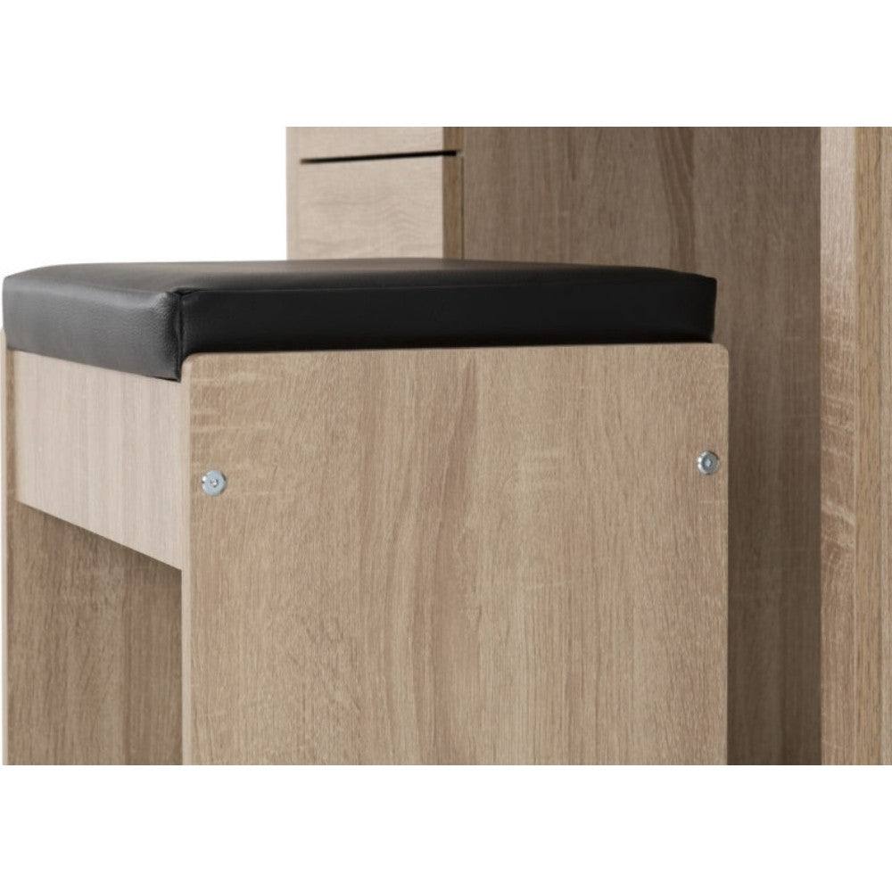Lisbon 3 Piece Dressing Table Set with Mirror - UK Online Furniture