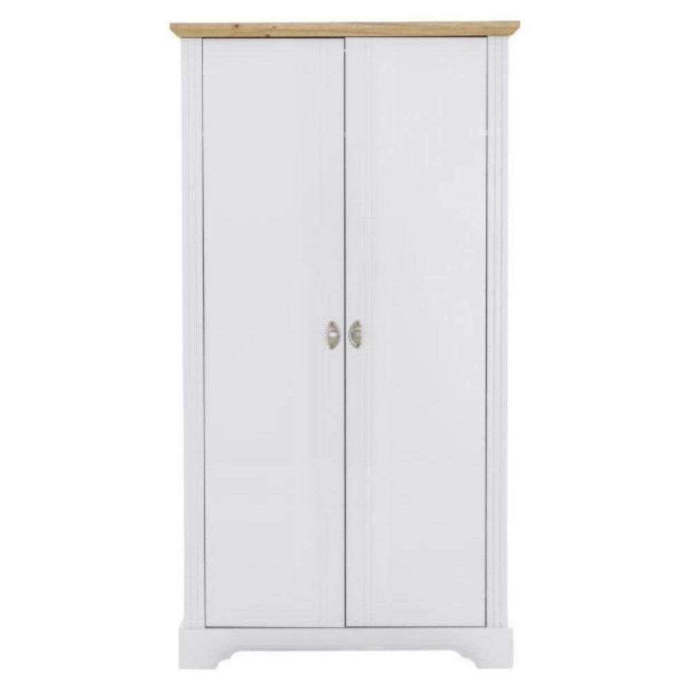 Toledo 2 Door Wardrobe in White or Black - UK Online Furniture
