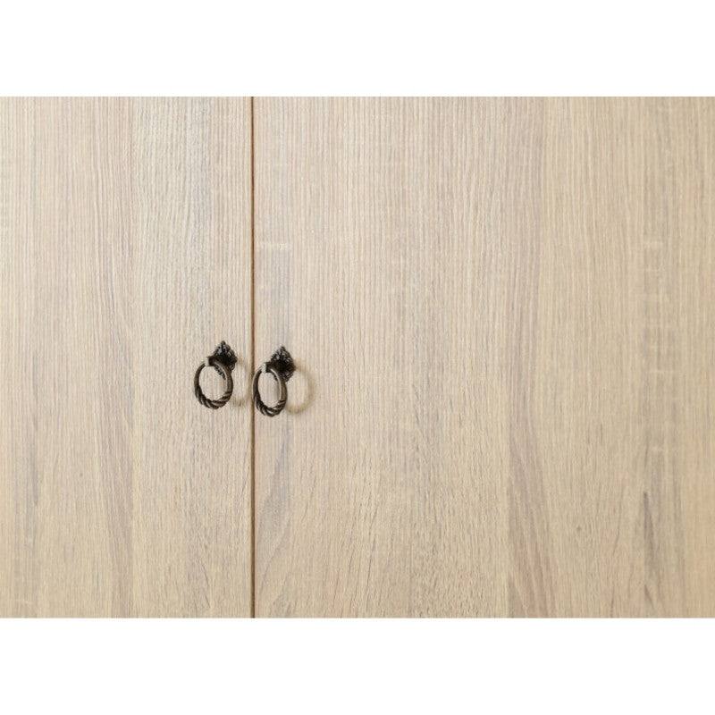Nordic 2 Door 2 Drawer Wardrobe in Beige - UK Online Furniture