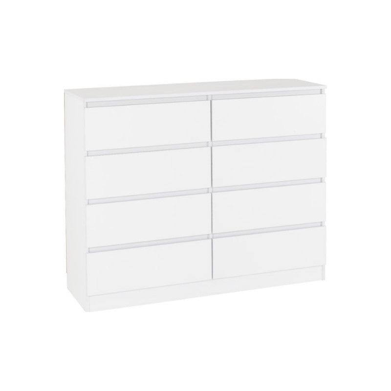 Malvern 8 Drawer Chest (White, Black, Brown, Grey) - UK Online Furniture