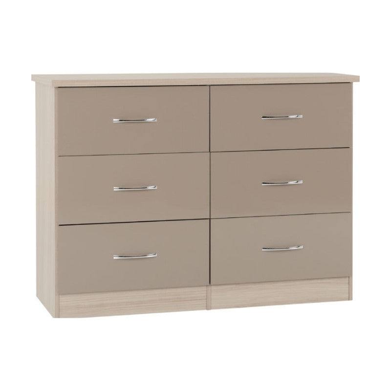 Nevada 6 Drawer Chest - UK Online Furniture