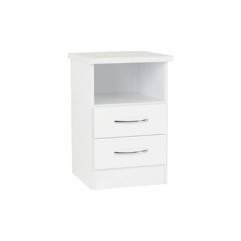Nevada 2 Drawer Bedside - UK Online Furniture