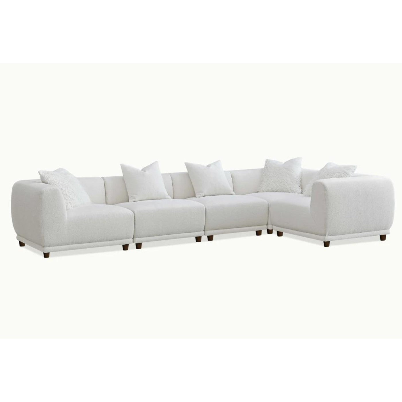 Lottie Modular Corner Sofa in Cream White - UK Online Furniture