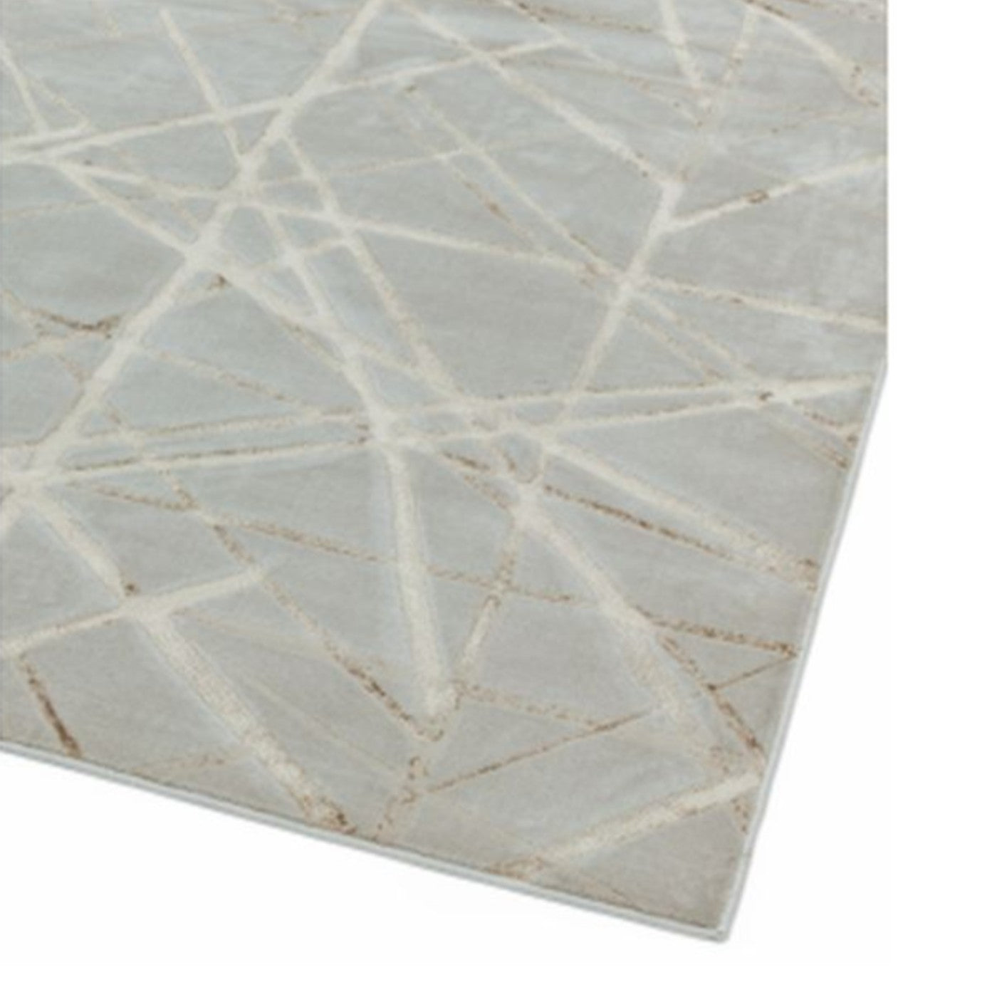 Aurora Mica Cream & Gold Rug - Abstract & Geometric - UK Online Furniture