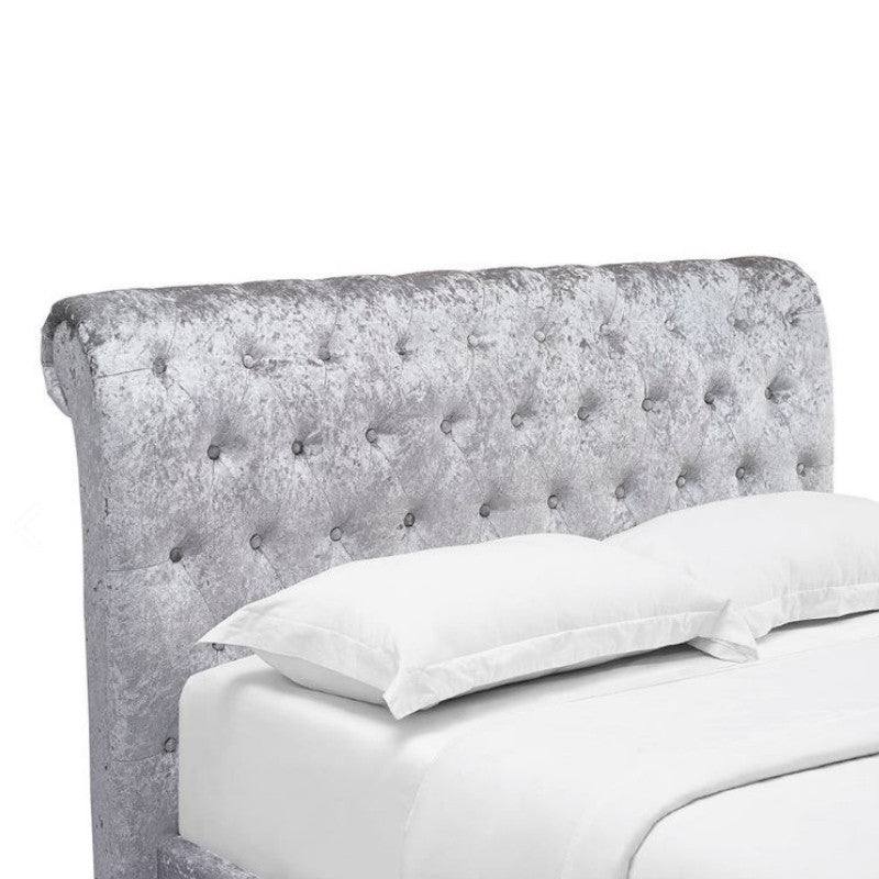 Casablanca Ottoman Storage Crushed Velvet Bed - UK Online Furniture