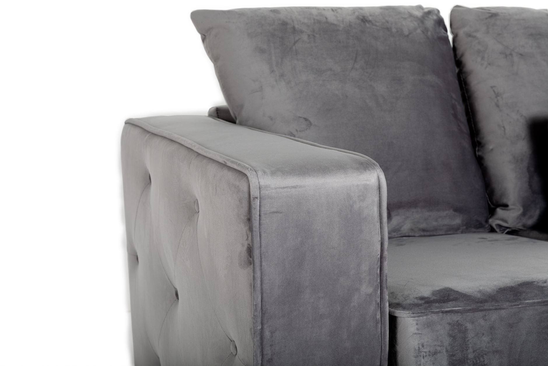 Paris Corner Sofa (Grey, Blue) - UK Online Furniture