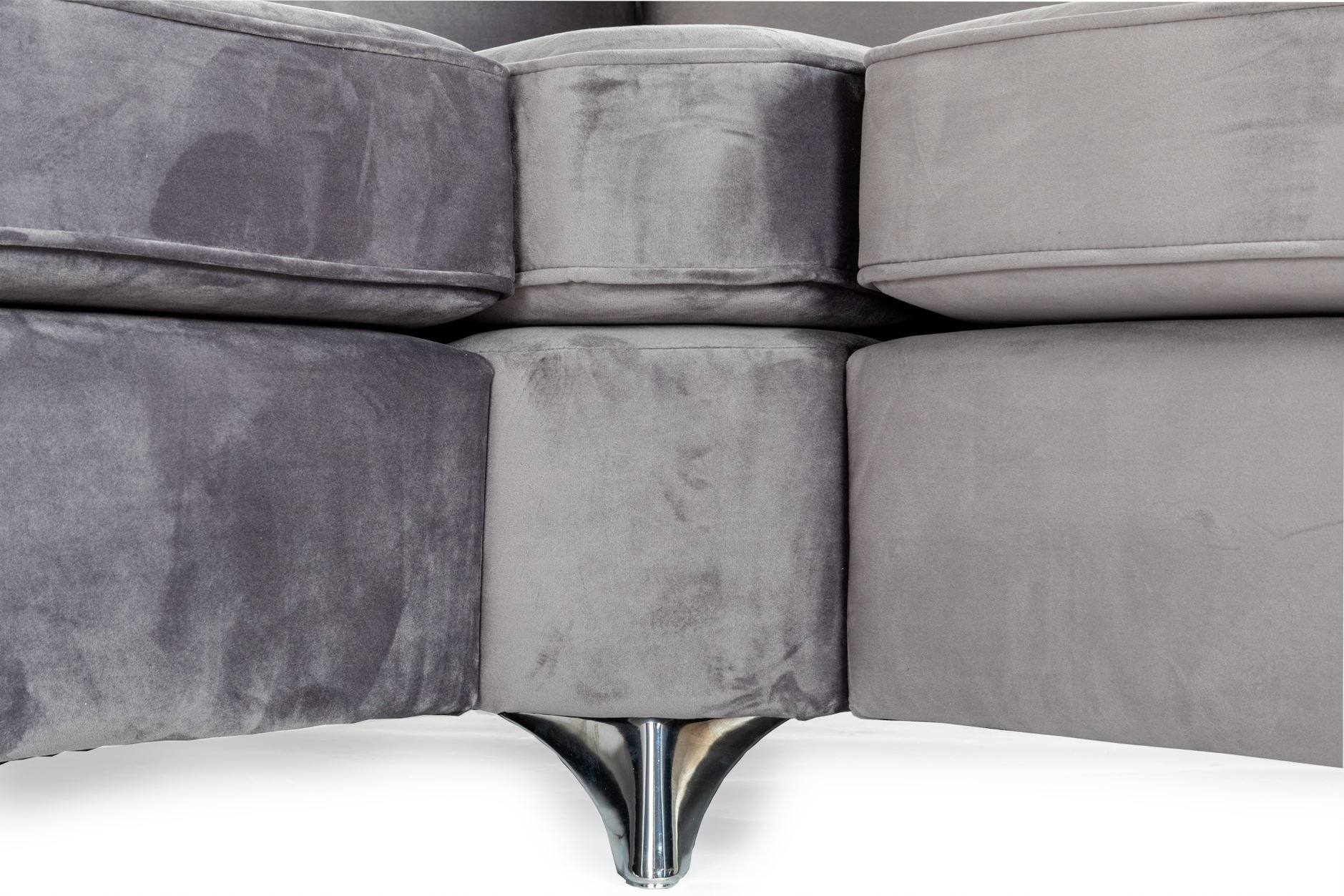 Paris Corner Sofa (Grey, Blue) - UK Online Furniture