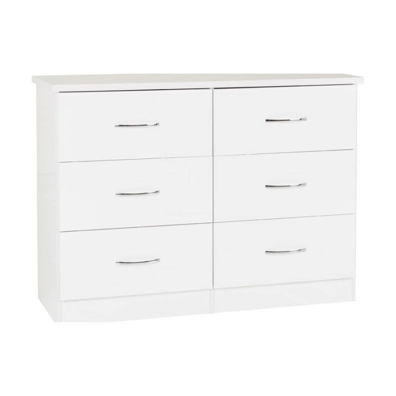Nevada 6 Drawer Chest - UK Online Furniture