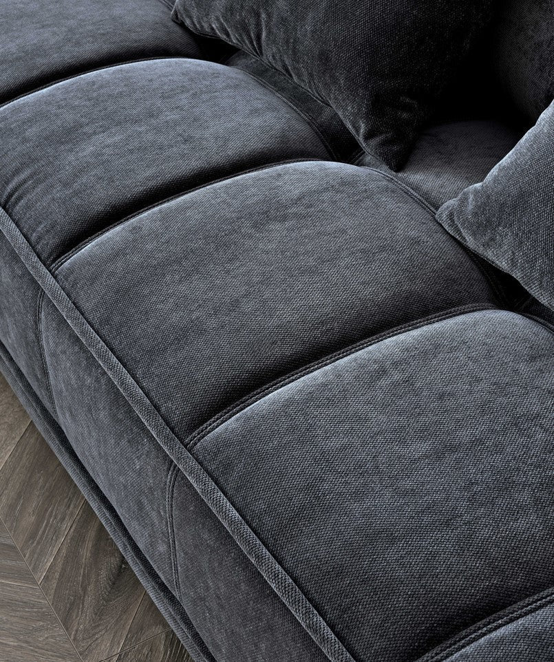 The Eclipse in Steel Velvet Grey