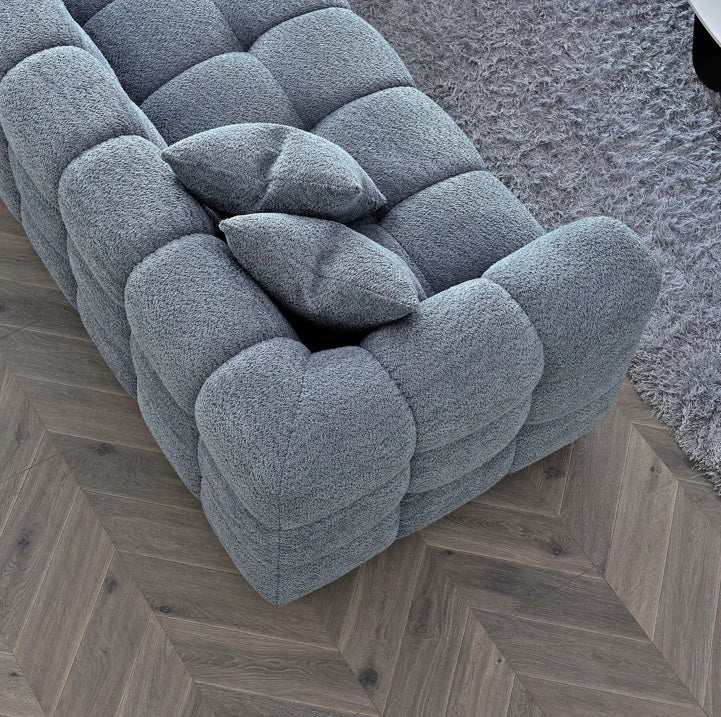 The Cloud 9 in Iron Boucle Fabric