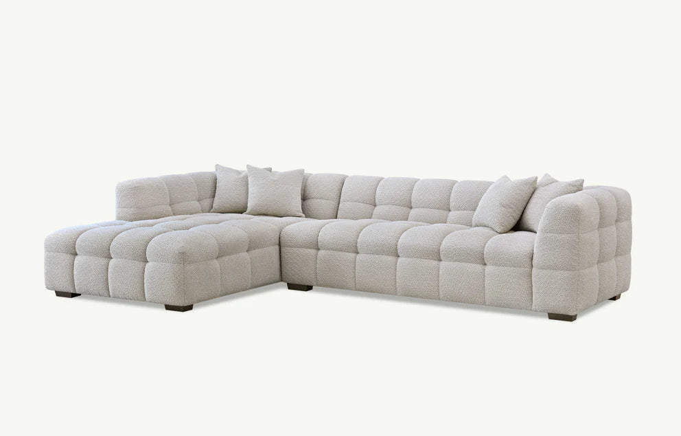 The Cloud 9 in Oatmeal Boucle Fabric