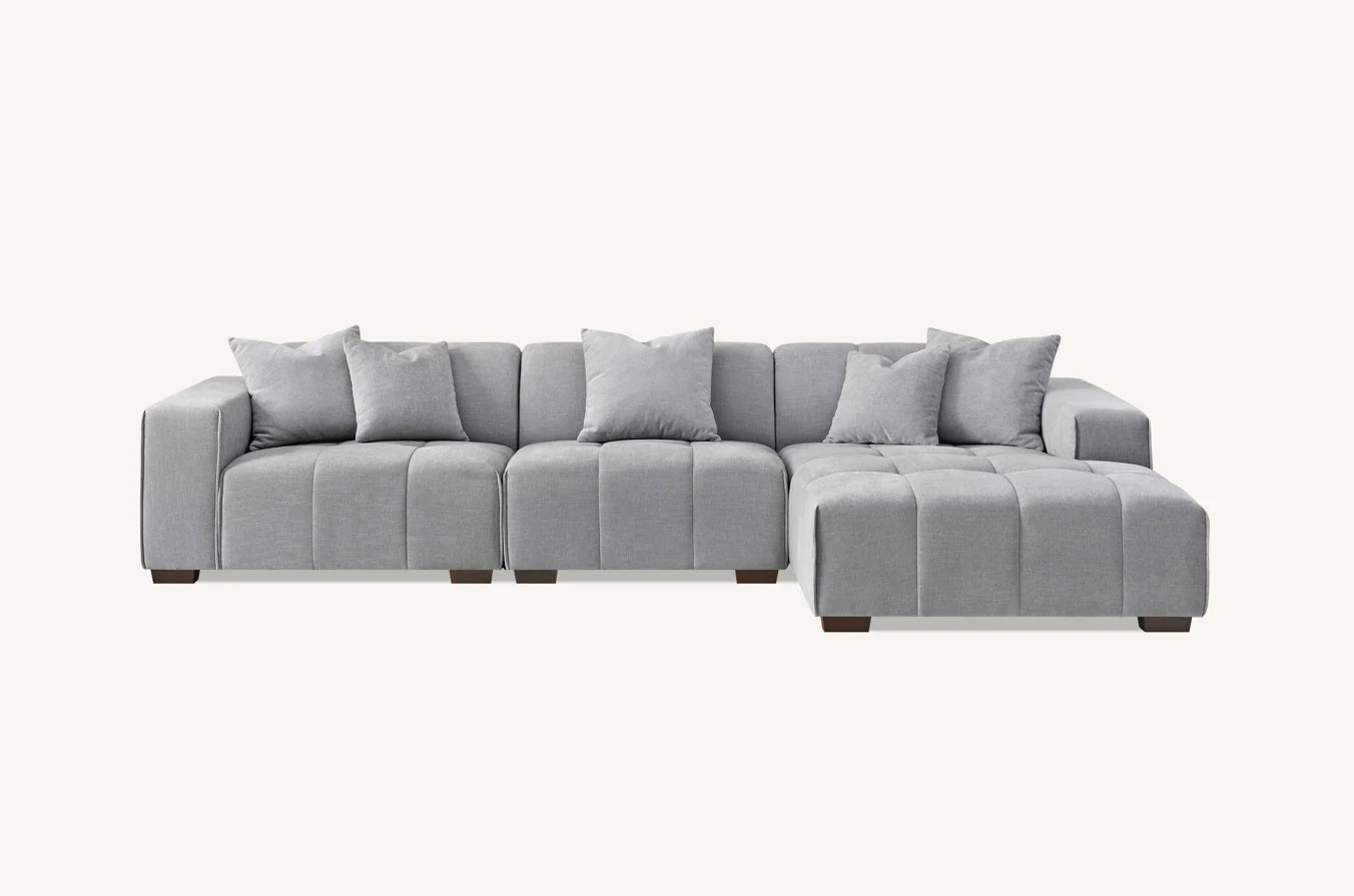 The Luna in Cloudy Grey Boucle