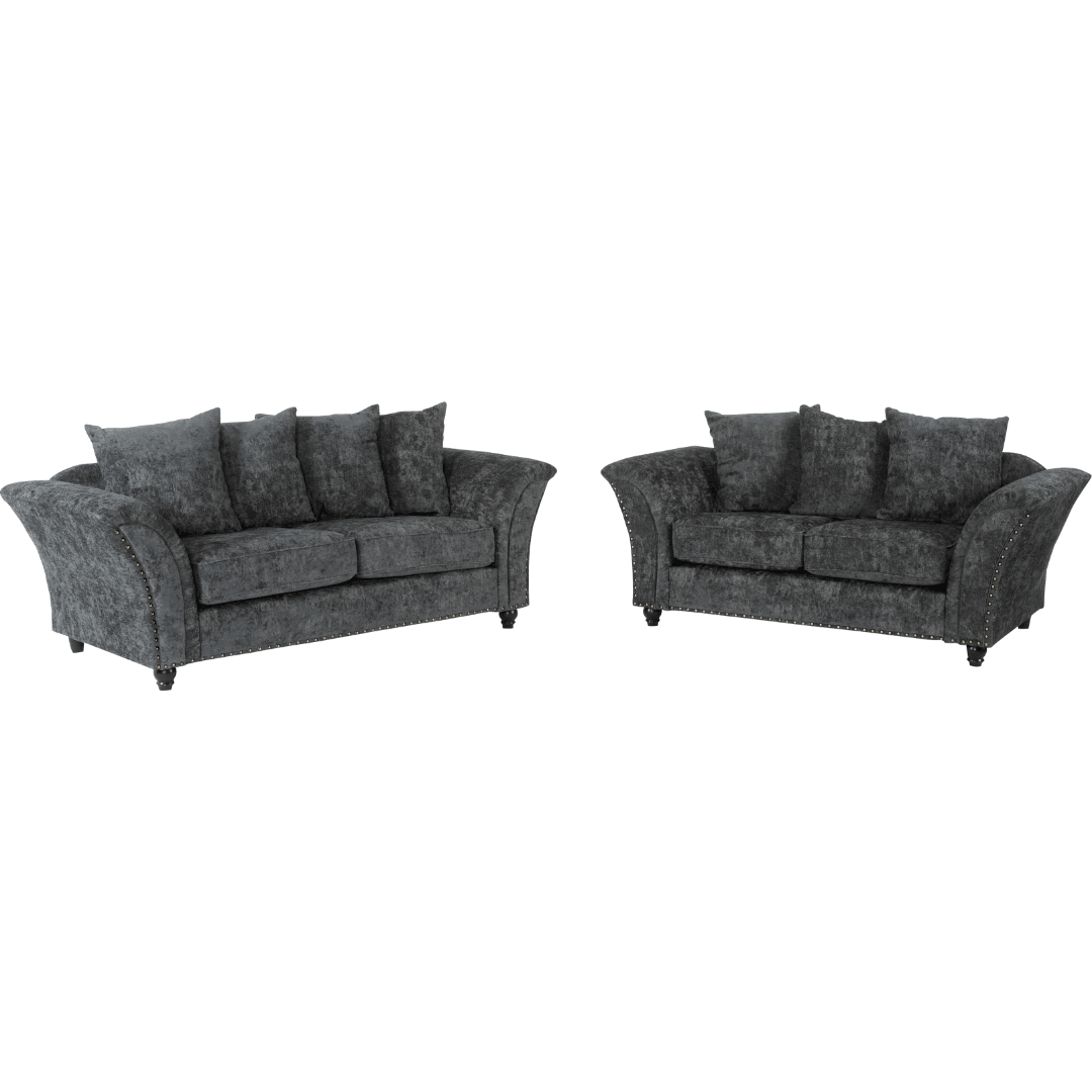 Sky 3+2 Fabric Sofa Set in Grey or Beige - UK Online Furniture