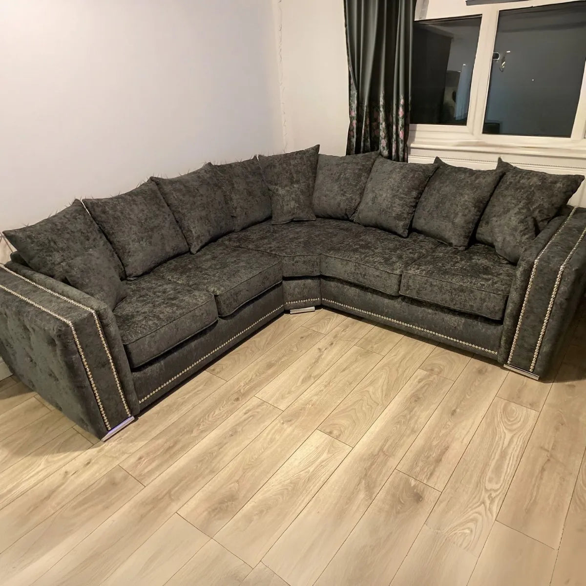 Bentley Scatter Back Corner Sofa Grey