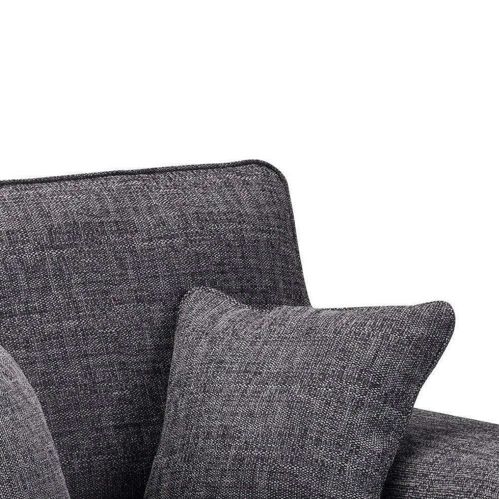 Wilcot Corner Sofa Grey Fabric - UK Online Furniture