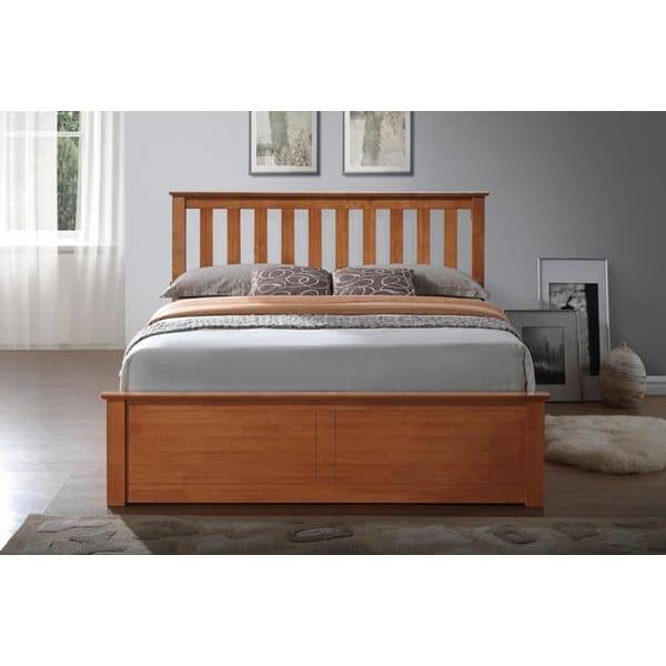 Phoenix Wooden Ottoman Bed - Grey, White, Oak, Pearl Grey - UK Online Furniture