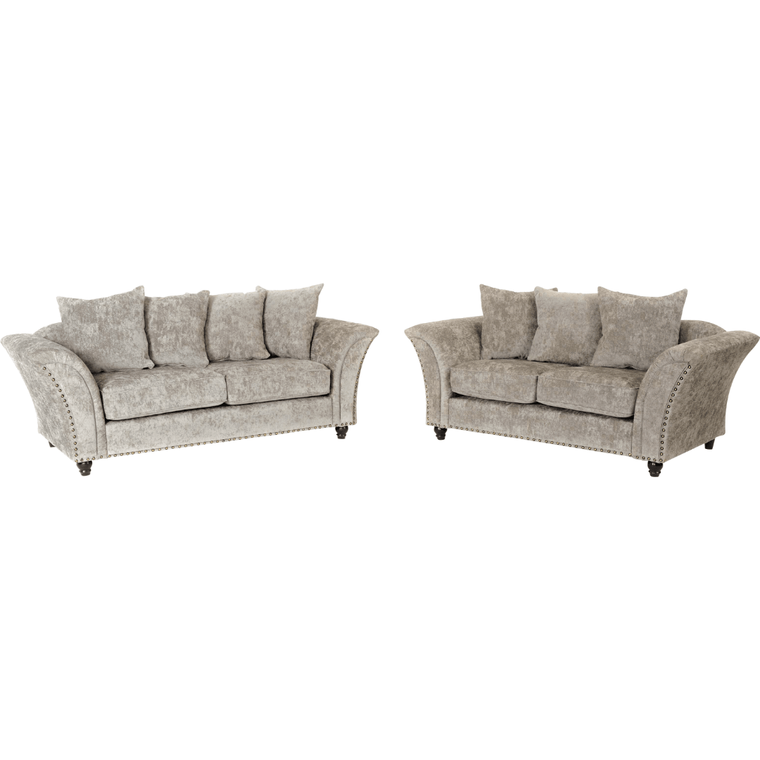 Sky 3+2 Fabric Sofa Set in Grey or Beige - UK Online Furniture