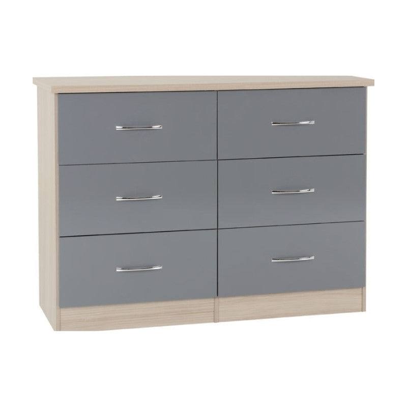 Nevada 6 Drawer Chest - UK Online Furniture