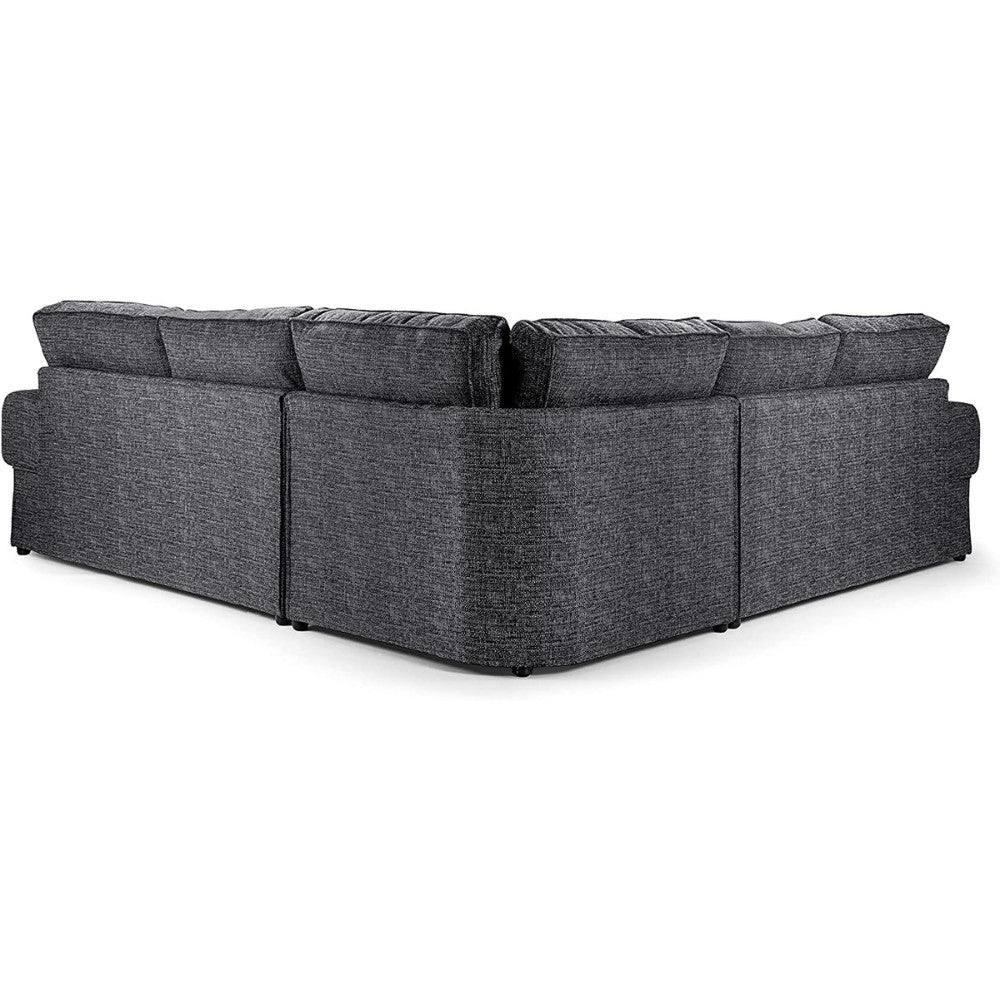 Wilcot Corner Sofa Grey Fabric - UK Online Furniture