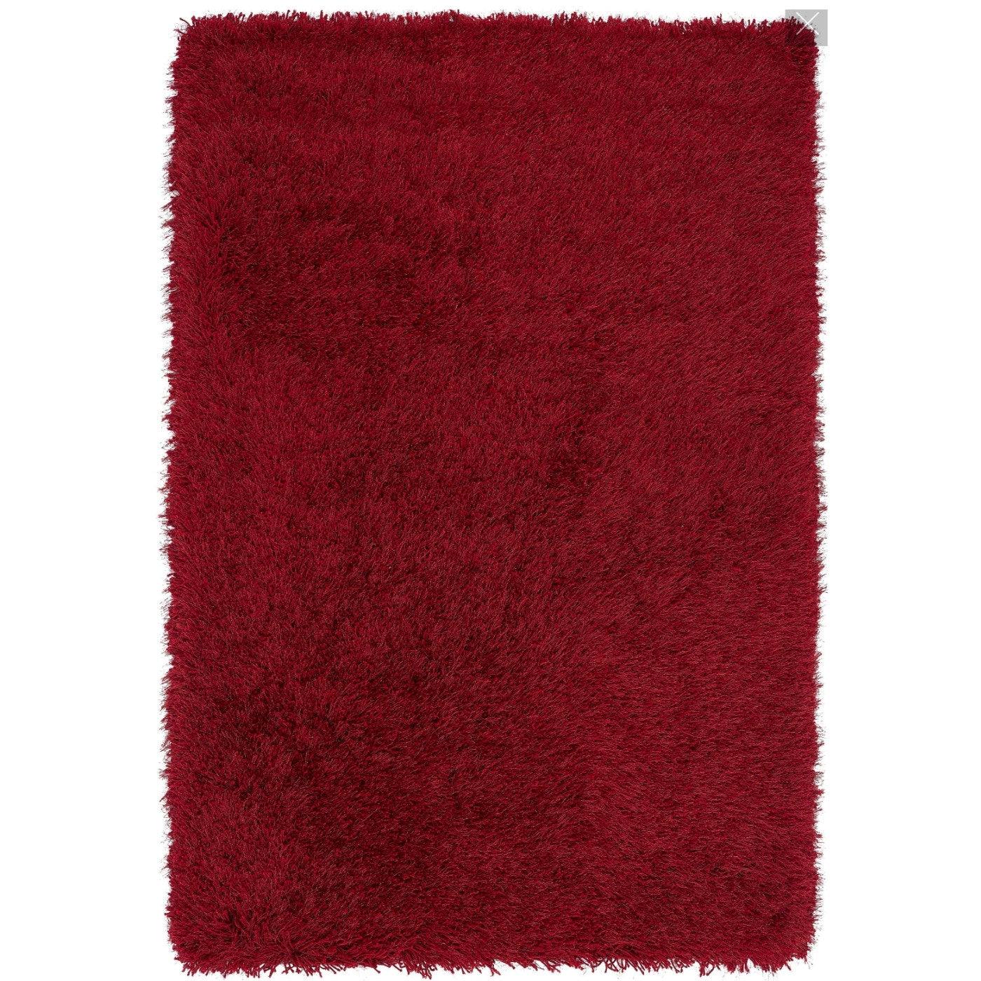 Cascade Plain Shinny Shaggy Rug - Grey, Silver, Cream, Mink, White, Blue - UK Online Furniture