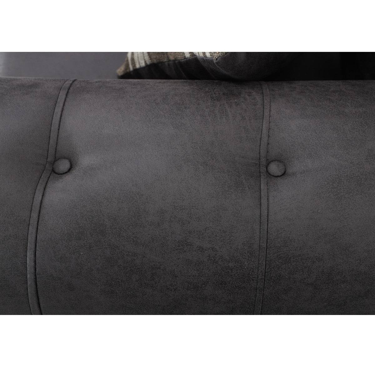 Oakland Leather Corner Sofa (Dark Brown) - UK Online Furniture