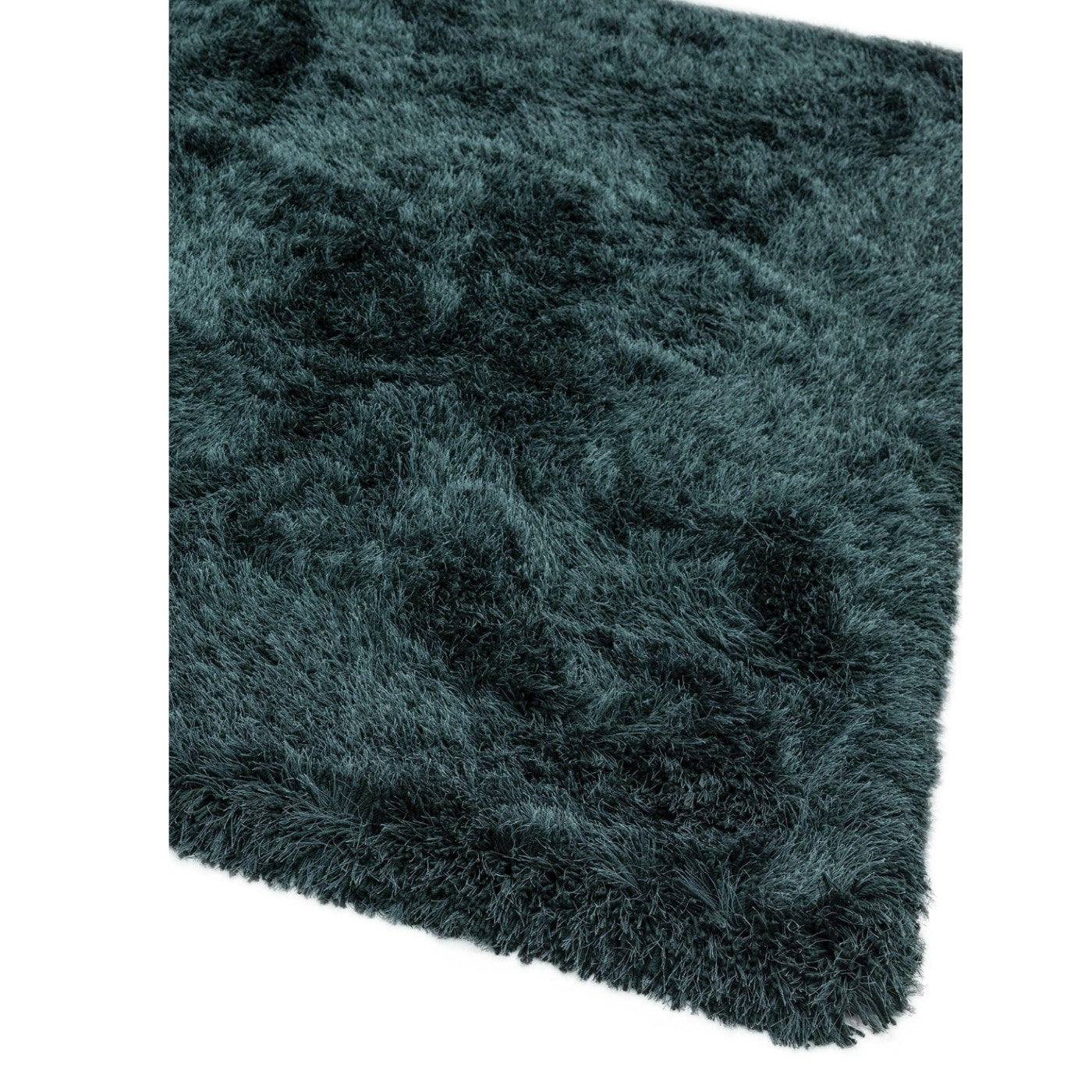 Cascade Plain Shinny Shaggy Rug - Grey, Silver, Cream, Mink, White, Blue - UK Online Furniture