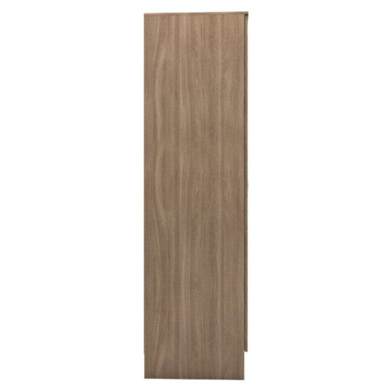 Nevada 1 Door Open Shelf Mirrored Wardrobe - UK Online Furniture