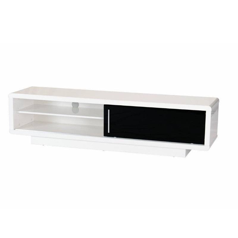 Newham Modern TV Stand - Black & White, Black, Brown - Large - UK Online Furniture