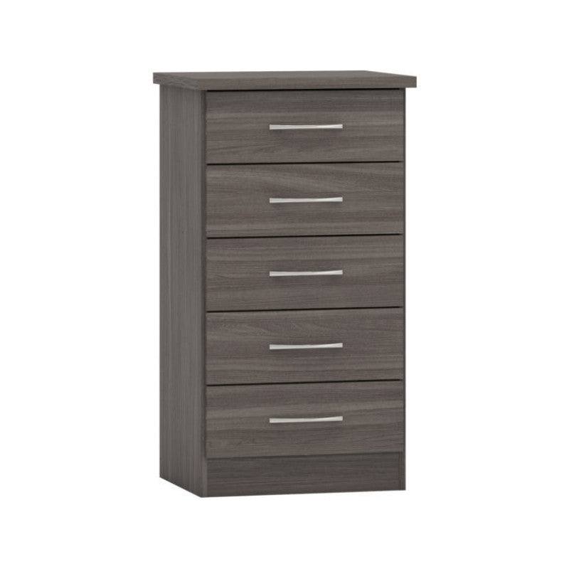 Nevada 5 Drawer Narrow Chest - UK Online Furniture