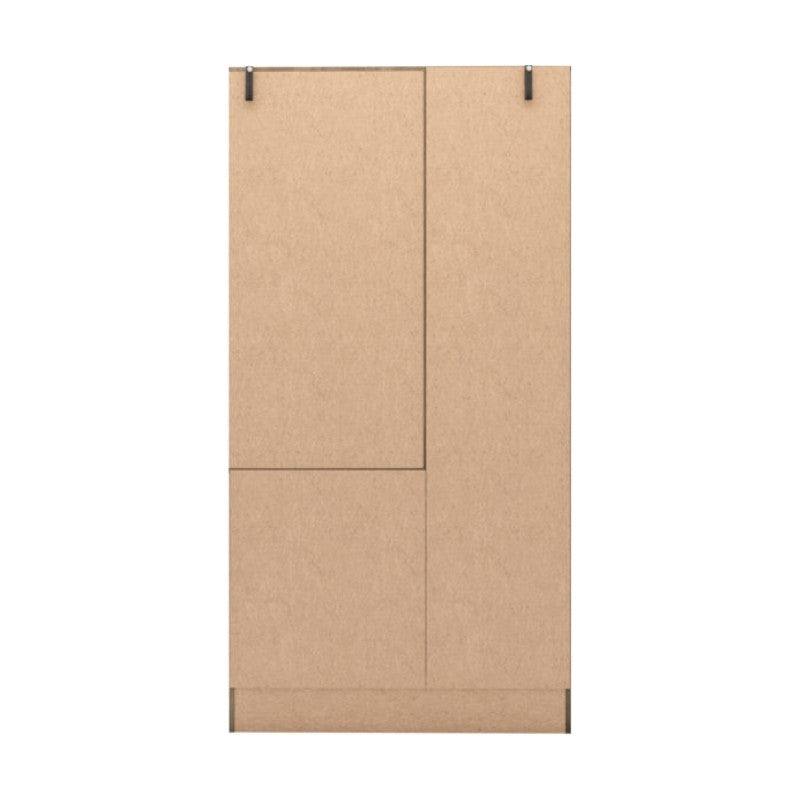 Nevada 1 Door Open Shelf Mirrored Wardrobe - UK Online Furniture