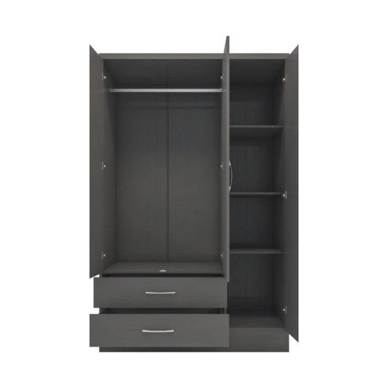 Nevada 3 Door 2 Drawer Mirrored Wardrobe - UK Online Furniture