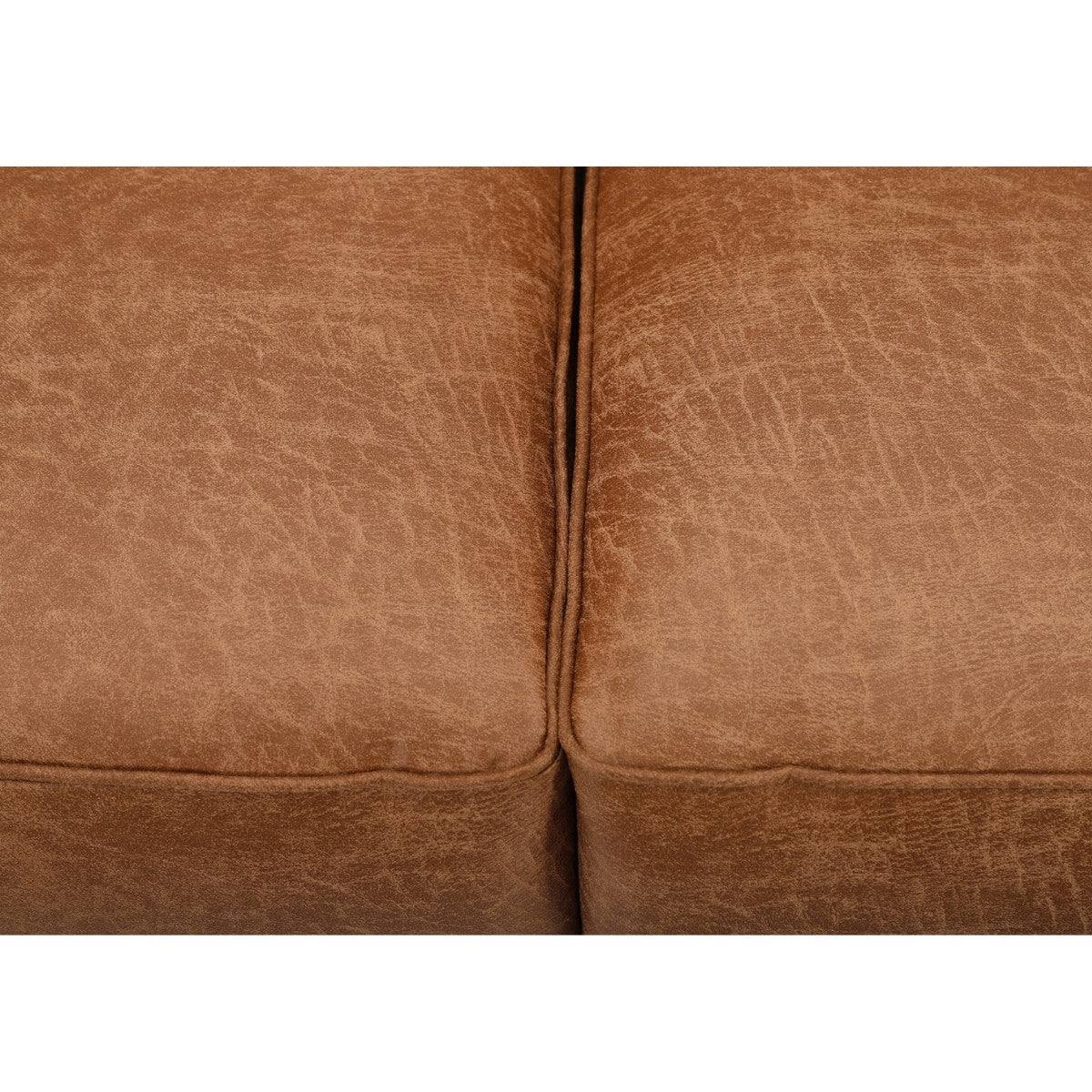 Oakland Leather Corner Sofa (Tan) - UK Online Furniture