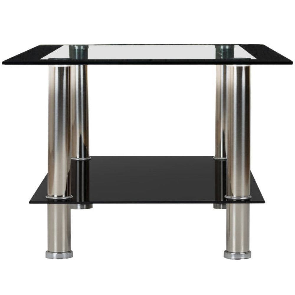 Harlequin Black Glass Coffee Table - UK Online Furniture