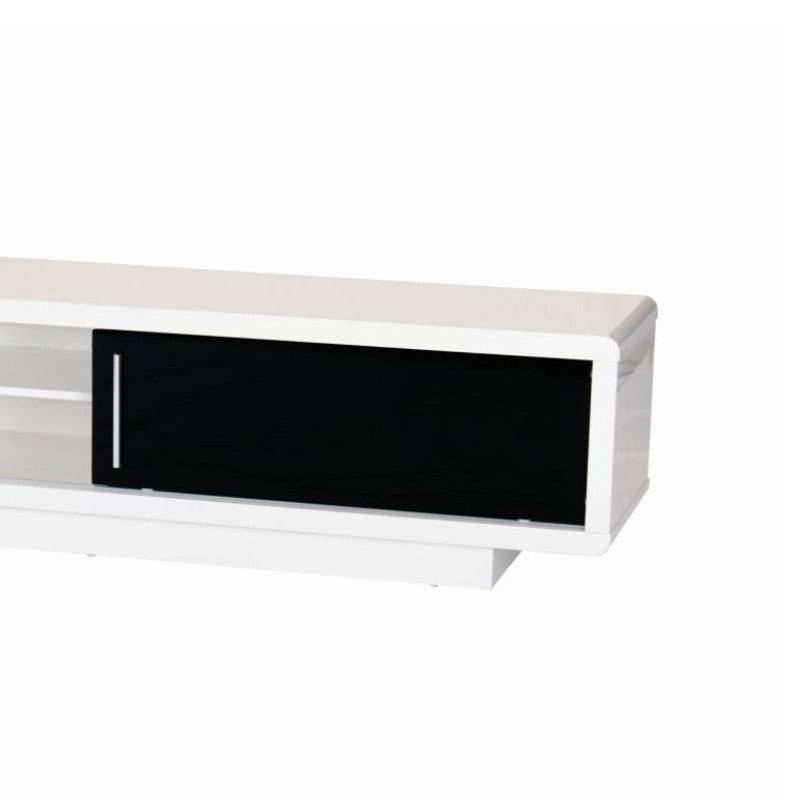 Newham Modern TV Stand - Black & White, Black, Brown - Large - UK Online Furniture