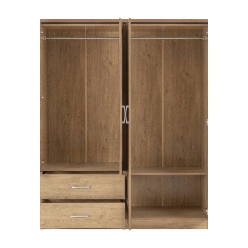 Charles 3 Door Mirrored Wardrobe - UK Online Furniture