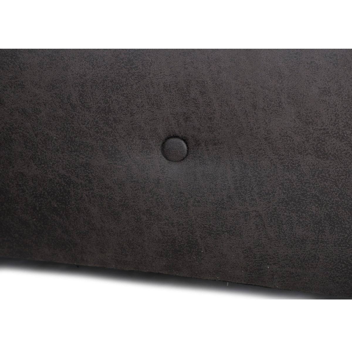Oakland Leather Corner Sofa (Dark Brown) - UK Online Furniture